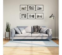 Tapis à Poils Courts Doux et Lavable Moquette Carpette Noir 100x200 cm vidaXL