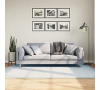 Tapis à Poils Courts Doux et Lavable Moquette Carpette Noir 100x200 cm vidaXL