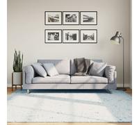 Vidaxl Tapis Huarte À Poils Courts Doux Et Lavable Bleu 200x200 Cm