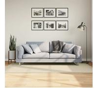vidaXL Tapis à poils courts Moderne doux et lavable Crème 100x200 cm