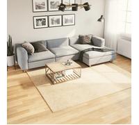 vidaXL Tapis HUARTE à poils courts doux et lavable crème 240x240 cm 375044