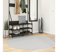 Vidaxl Tapis Huarte À Poils Courts Doux Et Lavable Gris Ø 160 Cm