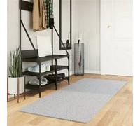 vidaXL Tapis HUARTE à poils courts doux et lavable gris 80x200 cm 375072 Gris