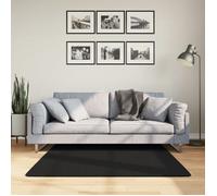 vidaXL Tapis Huarte à poils courts doux et lavable – Noir 120x120 cm