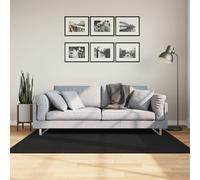 Vidaxl Tapis Huarte À Poils Courts Doux Et Lavable Noir 120x170 Cm