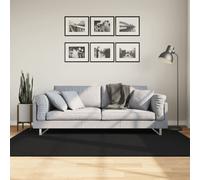 Vidaxl Tapis Huarte À Poils Courts Doux Et Lavable Noir 140x200 Cm