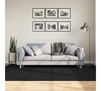 Vidaxl Tapis Huarte À Poils Courts Doux Et Lavable Noir 160x230 Cm