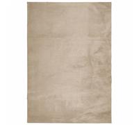 Vidaxl Tapis Huarte À Poils Courts Doux Et Lavable Sable 140x200 Cm