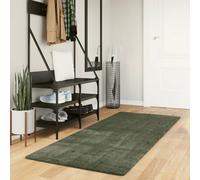 Vidaxl Tapis Huarte À Poils Courts Doux Et Lavable Vert Forêt 80x200cm