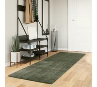 Vidaxl Tapis Huarte À Poils Courts Doux Et Lavable Vert Forêt 80x250cm