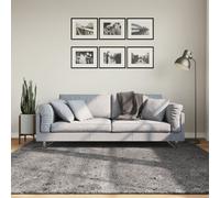 Vidaxl Tapis Huarte À Poils Courts Doux Lavable Anthracite 200x200 Cm