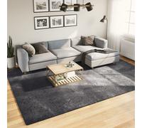 vidaXL Tapis à poils courts doux et lavable anthracite 240x340 cm 375007
