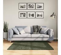 Vidaxl Tapis Huarte À Poils Courts Doux Lavable Vert Forêt 120x120 Cm