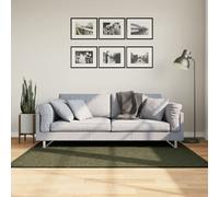 Vidaxl Tapis Huarte À Poils Courts Doux Lavable Vert Forêt 120x170 Cm