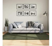 vidaXL Tapis HUARTE à poils courts doux lavable vert forêt 140x200 cm 375096