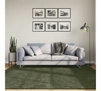 Vidaxl Tapis Huarte À Poils Courts Doux Lavable Vert Forêt 200x200 Cm