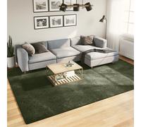 Vidaxl Tapis Huarte À Poils Courts Doux Lavable Vert Forêt 240x340 Cm