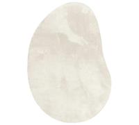 vidaXL Tapis de salon HUARTE Crème 100 x 200 cm Polyester antidérapant pliable