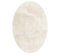 vidaXL Tapis ovale HUARTE Crème 160x230 cm 100% polyester Antidérapant Lavable en machine
