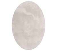 vidaXL Tapis HUARTE 140 x 200 cm Sable – Ovale, Couloir, Anti‑dérapant, Lavable en machine