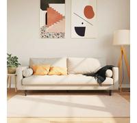 Vidaxl Tapis Imprimé Crème 170 X 120 Cm Polyester Et Pvc