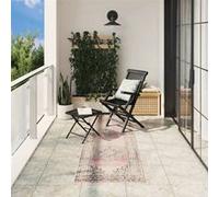 vidaXL Tapis Intérieur Extérieur Design Vintage, Moquette de Sol, Tapis de Zone, Carpette de Salon Chambre Bureau, Multicolore 80x250 cm