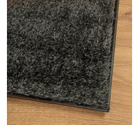 Vidaxl Tapis Istan À Poils Longs Aspect Brillant Anthracite 140x200 Cm