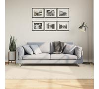 Vidaxl Tapis Istan À Poils Longs Aspect Brillant Crème 160x230 Cm