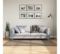 Tapis à Poils Longs Aspect Brillant Moquette Carpette Gris 100x200 cm vidaXL