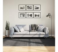 Vidaxl Tapis Iza Poils Courts Style Scandinave Anthracite 160x230 Cm