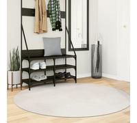 Vidaxl Tapis Iza Poils Courts Style Scandinave Crème Ø 160 Cm