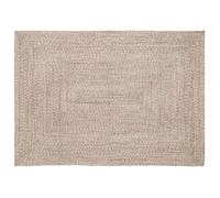 VIDAXL Tapis jute rectangulaire 120 x 170 cm naturel et blanc - salon, lavable en machine