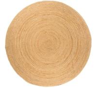 Tapis Rond 180 Cm Jute Tressée Naturelle Résistant Durable Artisanale