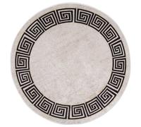 Vidaxl Tapis Lavable Antid¿¿Rapant ¿Õ120 Cm Beige Clair