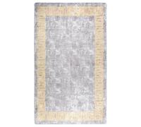 Vloerkleed wasbaar anti-slip 120x180 cm grijs337936