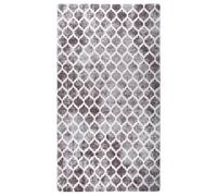 Tapis Lavable Antidérapant 80x150 cm Gris Moquette Paillasson Couloir vidaXL