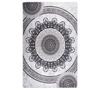 Tapis Lavable Antidérapant 80x150 cm Gris Moquette Paillasson Couloir vidaXL