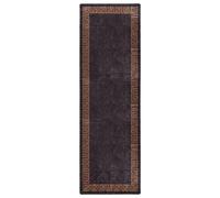 Vidaxl Tapis Lavable Antidérapant 80x300 Cm Noir Et Doré