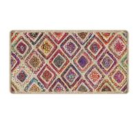 Vloerkleed wasbaar anti-slip 80x150 cm meerkleurig136585