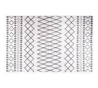 Vidaxl Tapis Lavable Antidérapant 160x230 Cm Noir Et Blanc