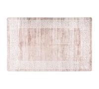 vidaXL Tapis Lavable Antidérapant Moquette d'Entrée Tapis de Sol Paillasson de Sol Tapis d'Entrée Moquette de Couloir 80x150 cm Beige