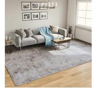 vidaXL Tapis lavable gris 400x300 cm antidérapant 136633