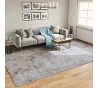 vidaXL Tapis lavable gris 400x300 cm antidérapant 136633