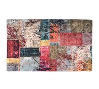 Vidaxl Tapis Lavable Patchwork Multicolore 120x170 Cm Antidérapant