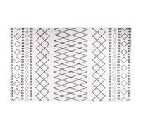 vidaXL Tapis Lavable Noir et Blanc 120x170 cm antidérapant