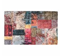 vidaXL Tapis Lavable Antidérapant Moquette d'Entrée Tapis de Sol Paillasson de Sol Tapis d'Entrée Moquette de Couloir Patchwork 160x230 cm Multicolore