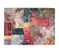 vidaXL Tapis Lavable Antidérapant Moquette d'Entrée Tapis de Sol Paillasson de Sol Tapis d'Entrée Moquette de Couloir Patchwork 120x180 cm Multicolore