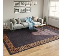 Vidaxl Tapis Lavable Noir Et Doré 400x300 Cm Antidérapant