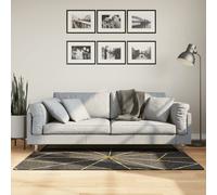 vidaXL Tapis 136615 – Lavable antidérapant 80x150 cm noir et doré