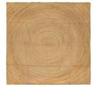 vidaXL Tapis Marron 240 x 240 cm Jute, Tapis rectangulaire en Jute pour Le Salon, Look Moderne, écolo, déco pour Le Sol, Style Minimaliste, Design Artisanal